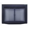 Fireplace Glass Doors Gavin Small Black GV-7000BL